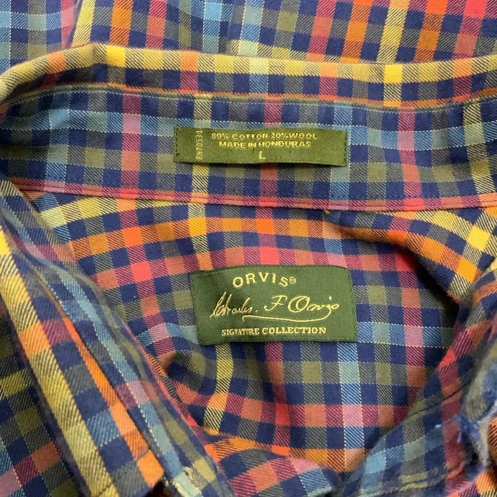 ORVIS wool blend long sleeve shirt